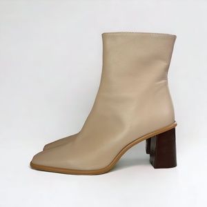 Alohas West Cape Ankle Boots Beige Tan Size 41